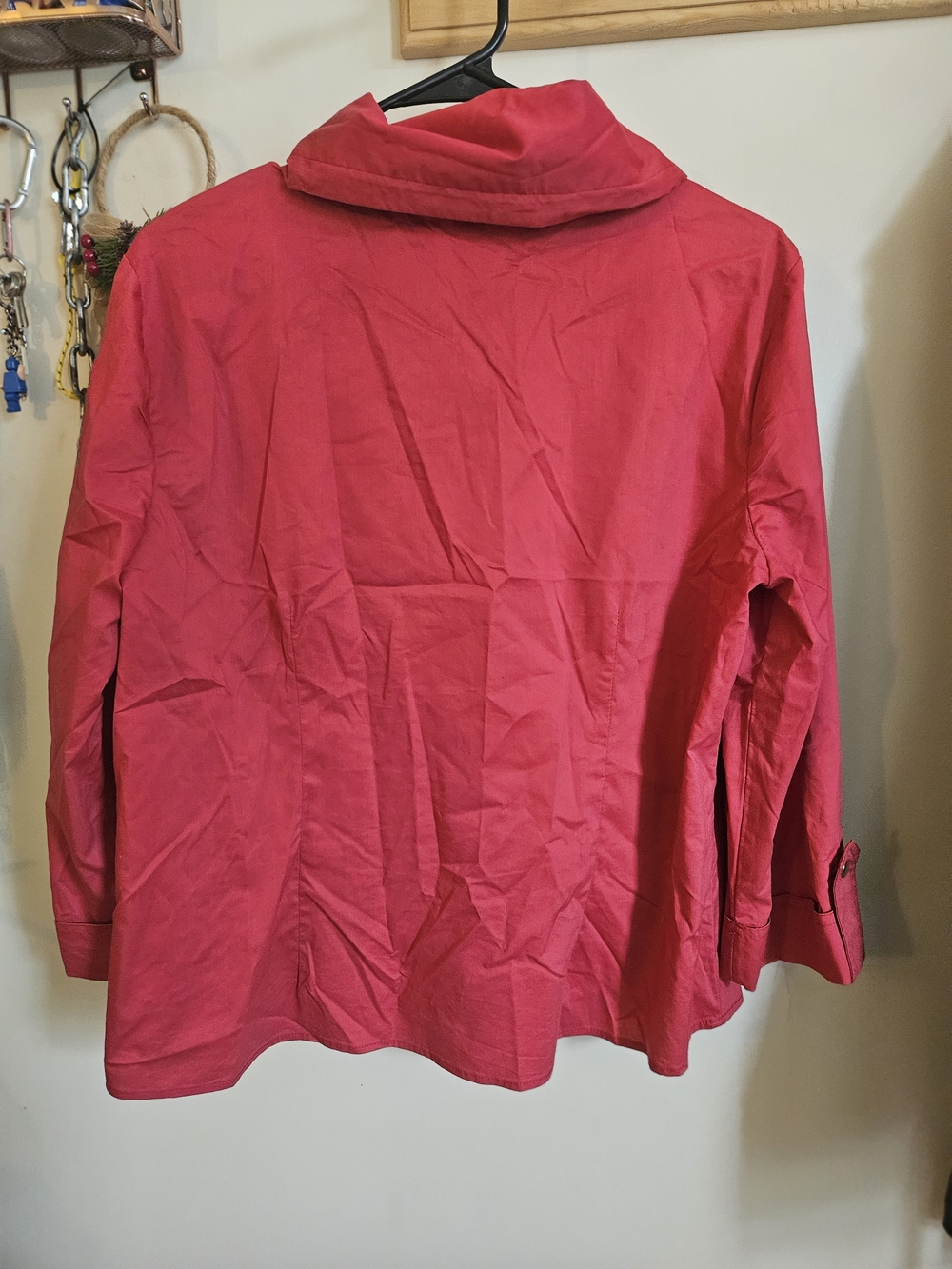 Christopher & Banks Button-Front Drawstring Collar Jacket - Picture 2 of 5